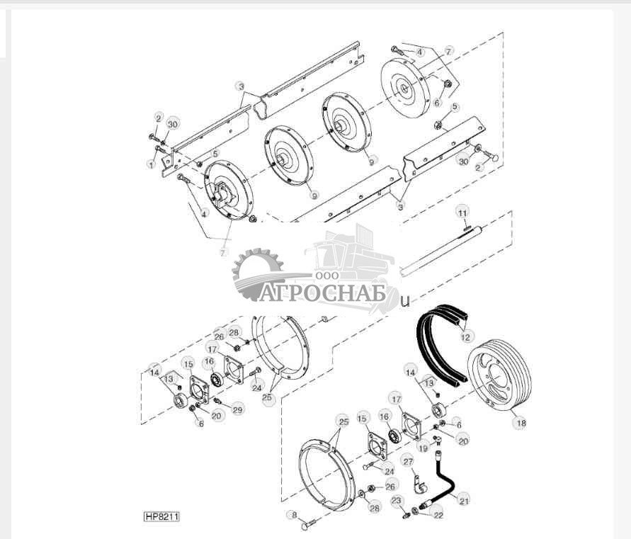 Beater, Shaft And Drive Belt 